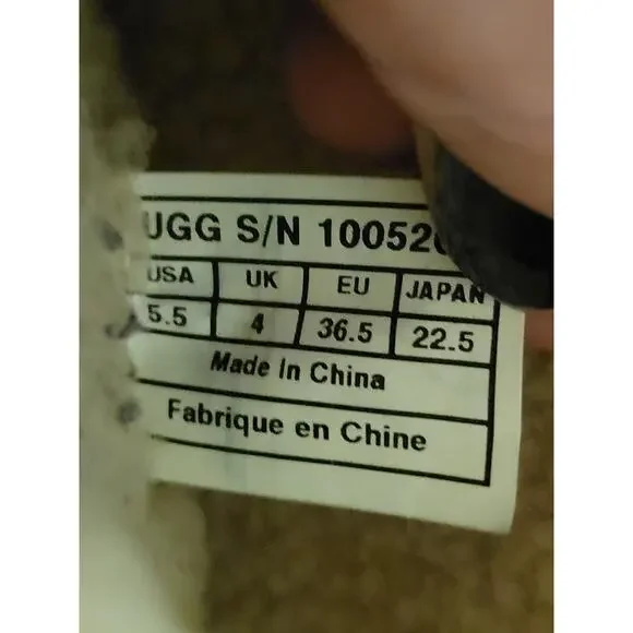 UGG Thomson Brown Leather Knee-High Boots Size 5.5 - Picture 6 of 7